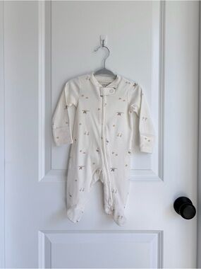 🐥Carter’s Baby Mini Bird Print 2-Way Zip Cotton Sleep & Play Pajamas NWOT